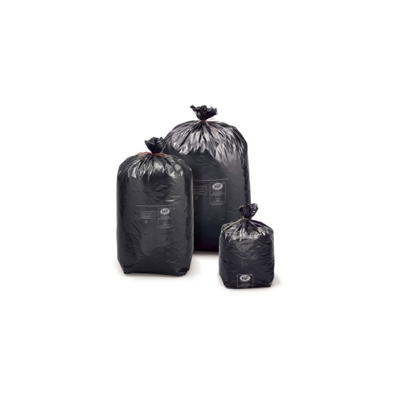 Sac poubelle standard 60% recyclé 50 L - Paquet de 500