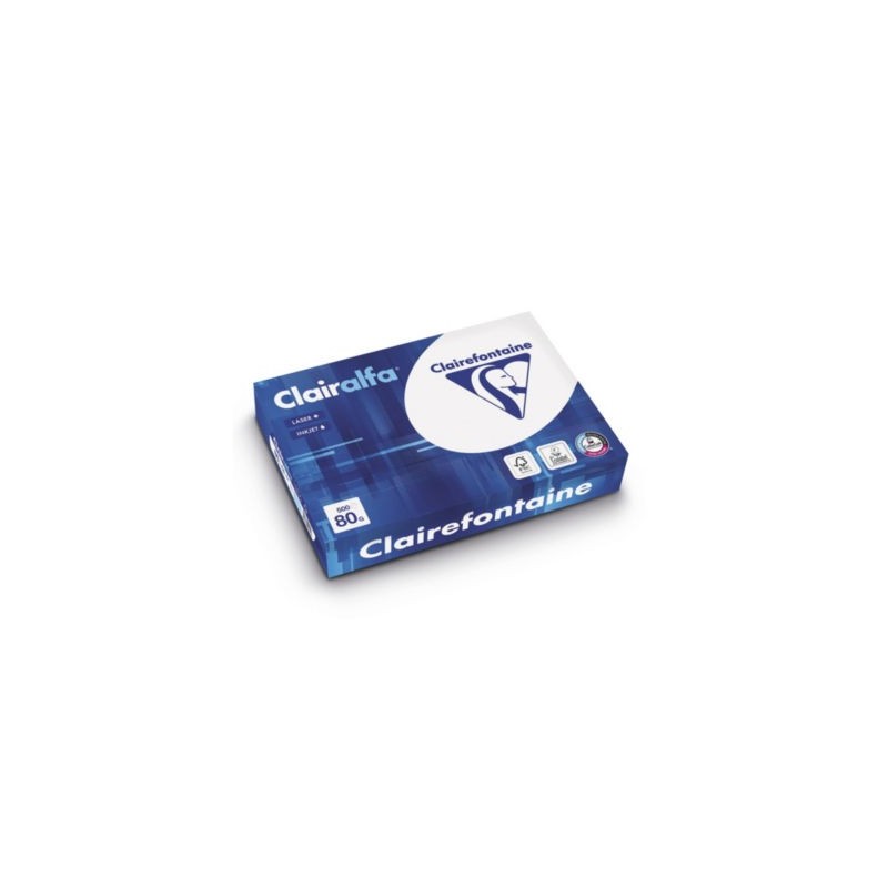 Ramette papier A4 80g CLAIRALFA - Lot de 5