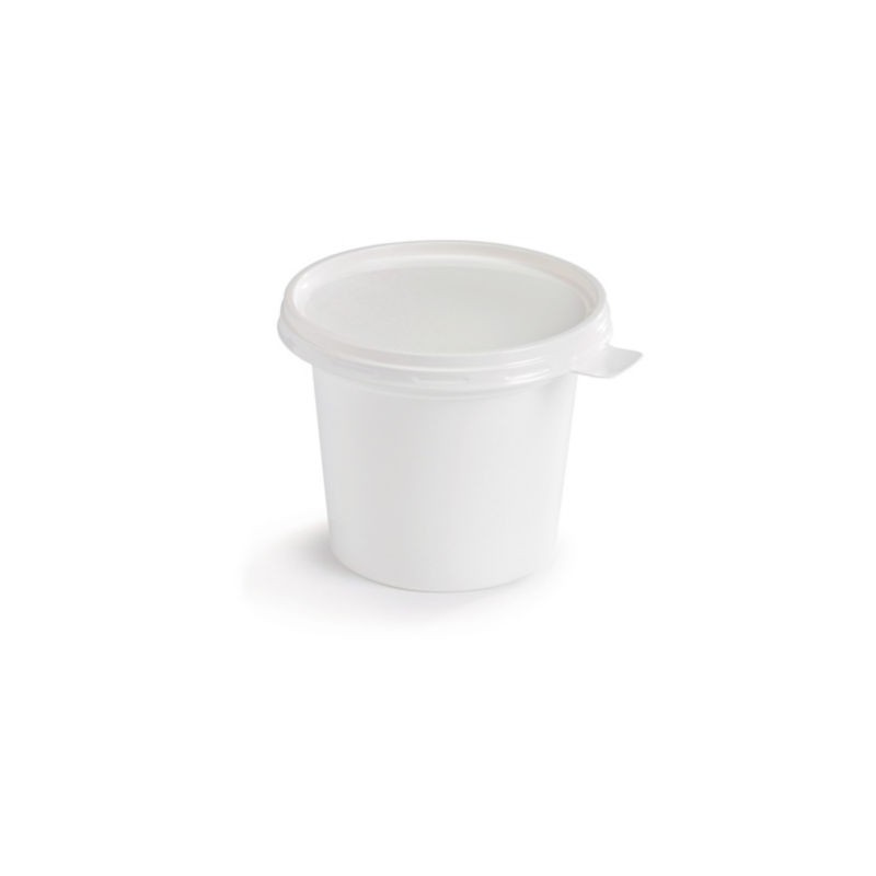 Pot à crème blanc 250 cc - Paquet de 500