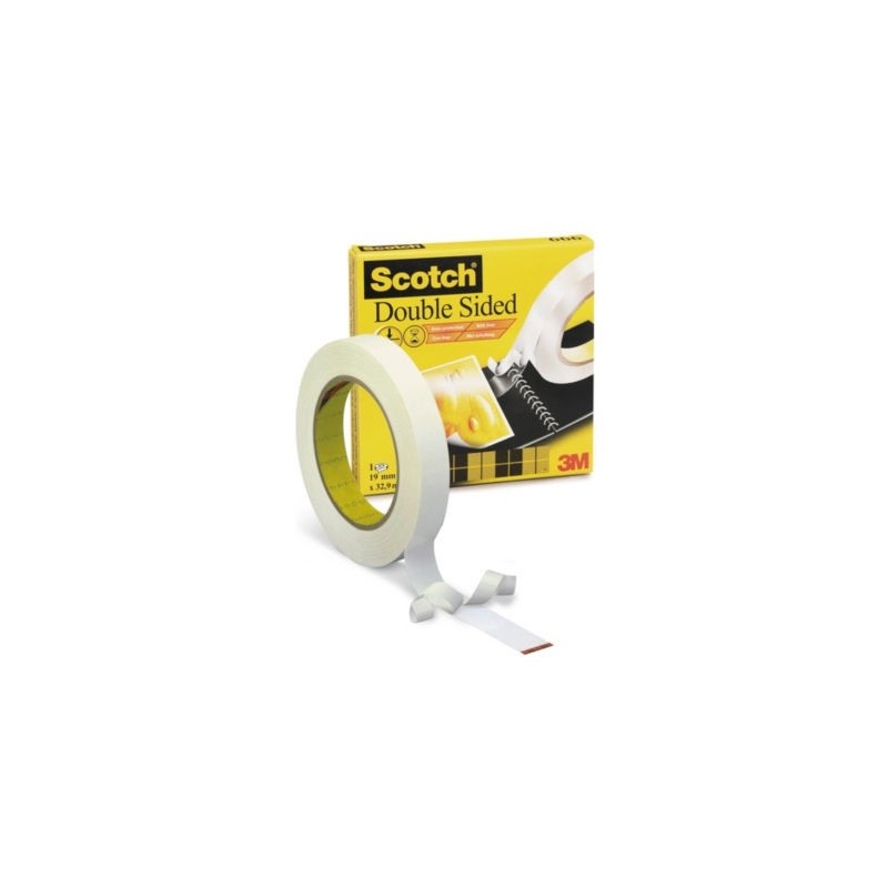 Ruban double face fin amovible Scotch 12 mm x 33 m