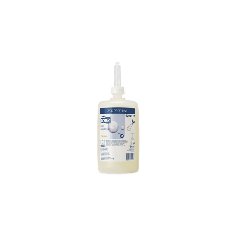 Cartouche savon mousse pour S1 TORK savon doux 1 L - Lot de 6