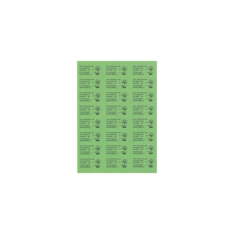 Étiquette adhésive permanente 63,5x38,1 mm - Paquet de 2100