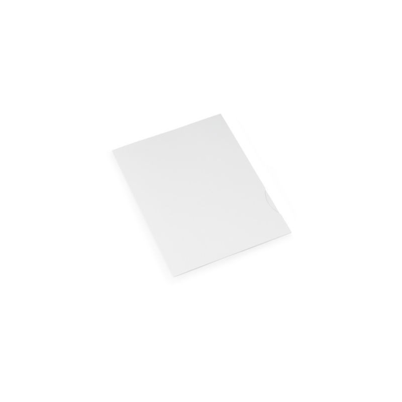 Chemise de présentation carton blanc - Lot de 20