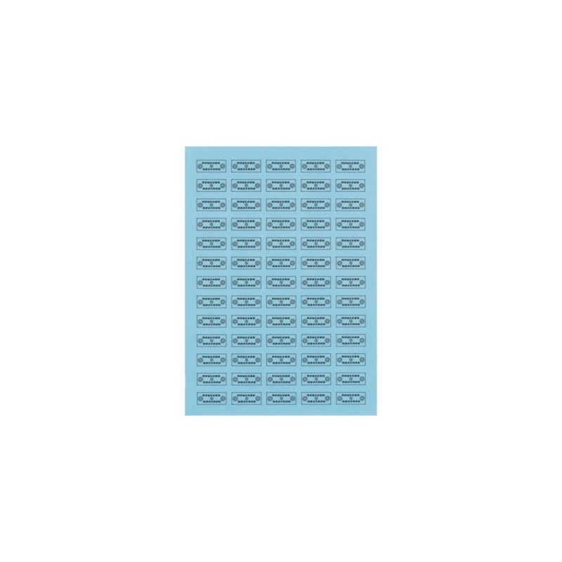 Étiquette adhésive permanente 63,5x38,1 mm - Paquet de 2100