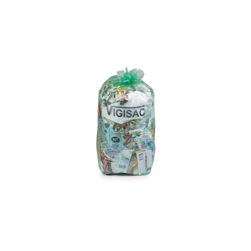 Sac poubelle transparent 110 litres lot de 250 VIGISAC  - Paquet de 250