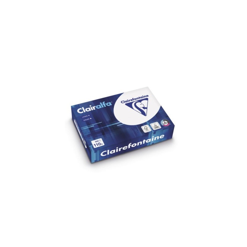 Ramette papier A4 110g 500 feuilles CLAIRALFA - Lot de 4