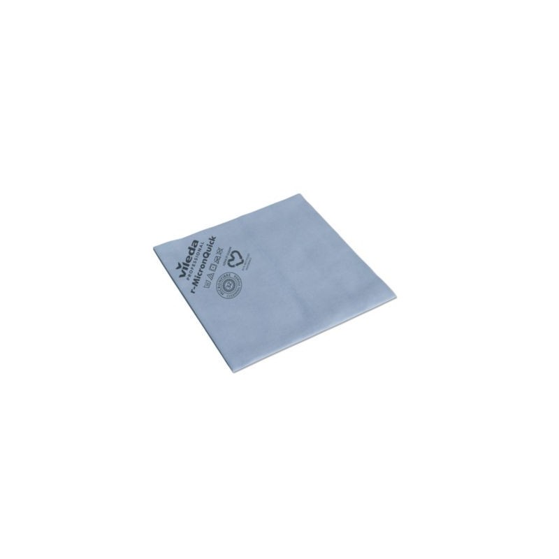 Lavette microfibre usage long Micron quick VILEDA bleu - Paquet de 5