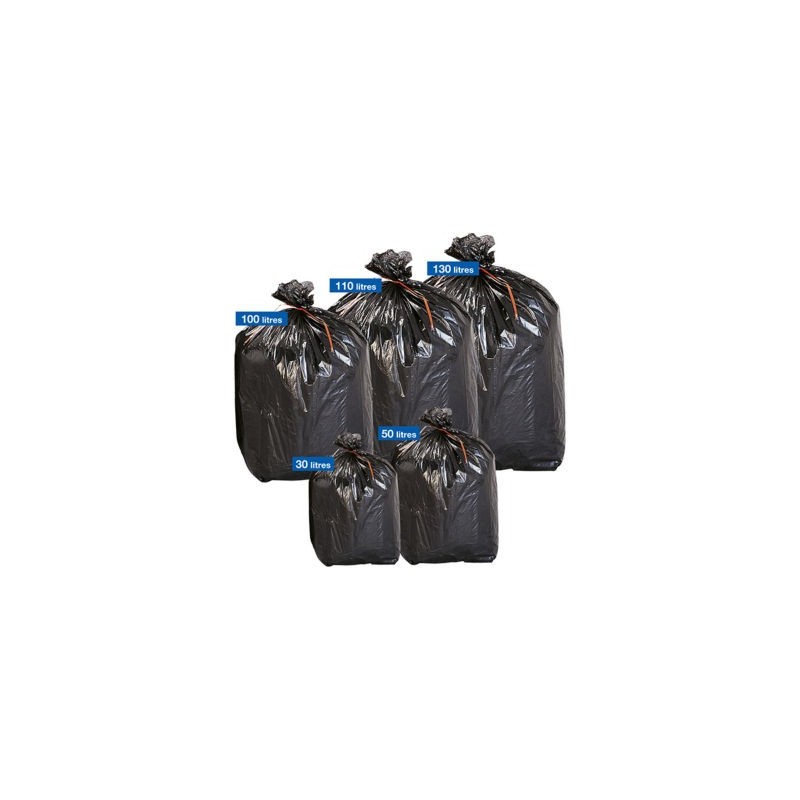 Sac poubelle économique étanche 30 L - Vendu par 1000