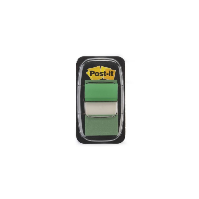 Marque-pages rigides Post-it®vert - Lot de 12