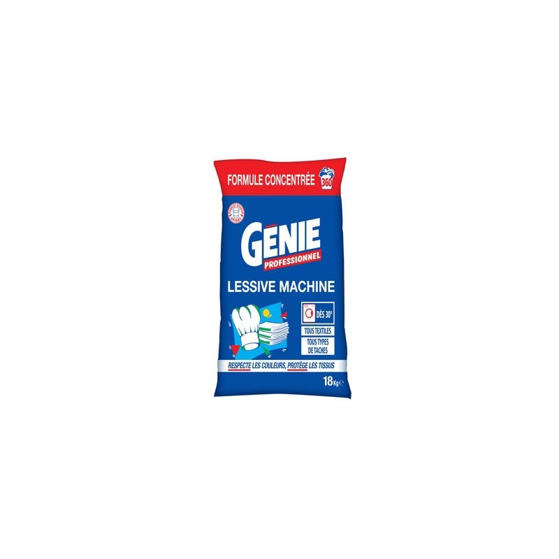 Lessive poudre 18 kg GENIE Professionnel