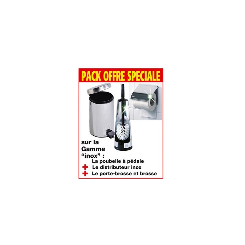 Pack accessoires WC inox