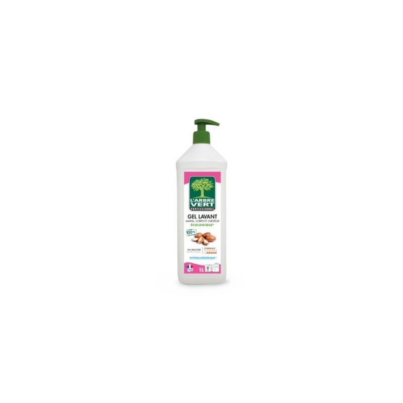 Gel lavant mains, corps et cheveux L'ARBRE VERT 1 L