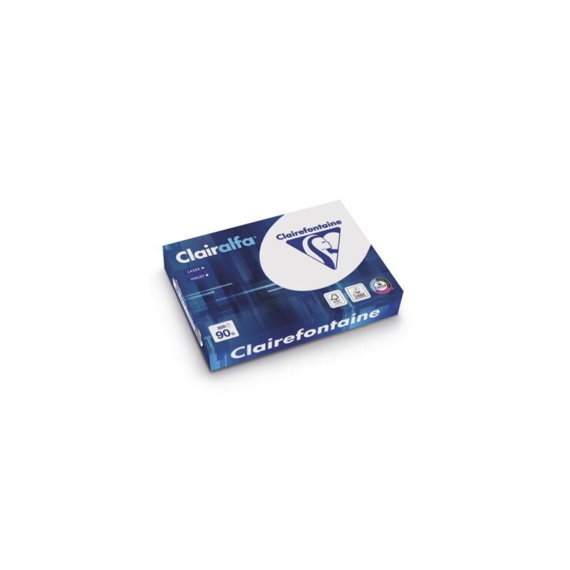 Ramette papier A4 90g CLAIRALFA - Lot de 5