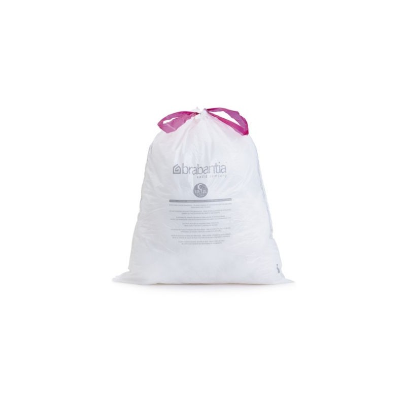 Sac poubelle blanc BRABANTIA 5 L - Vendu par 2 x 20