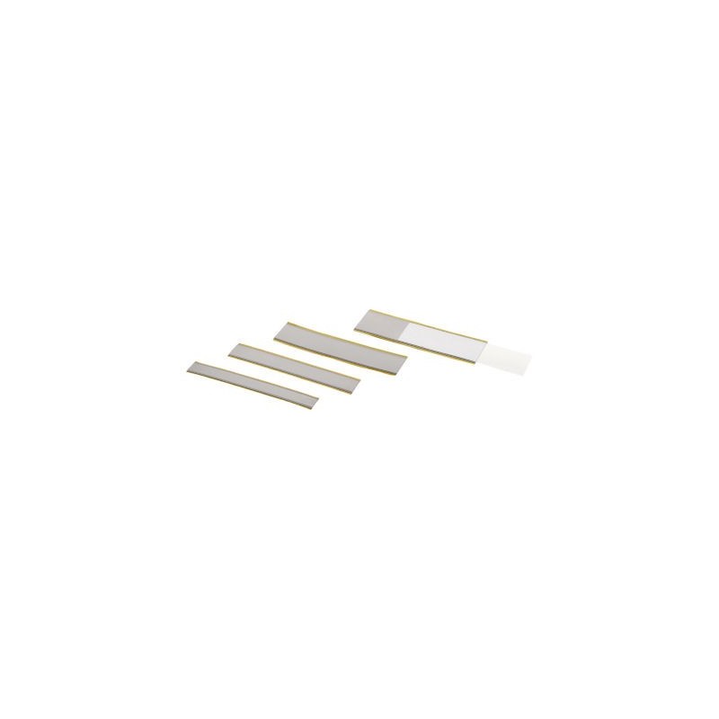 Porte-étiquette adhésif en bandes + étiquettes 40 mm x150 mm - Paquet de 10 x 10