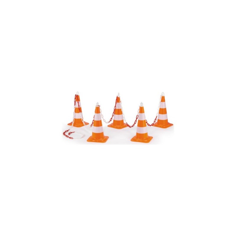 Kit de 5 cônes avec chaîne