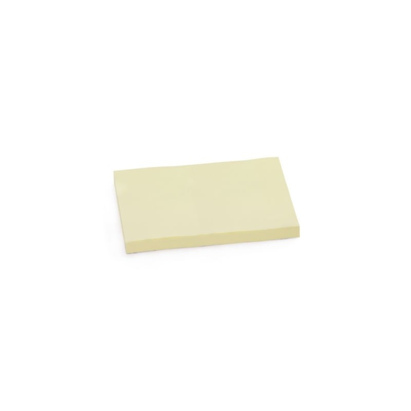 Notes repositionnables RAJA jaunes 76 x 101 mm 100 feuilles - Lot de 12