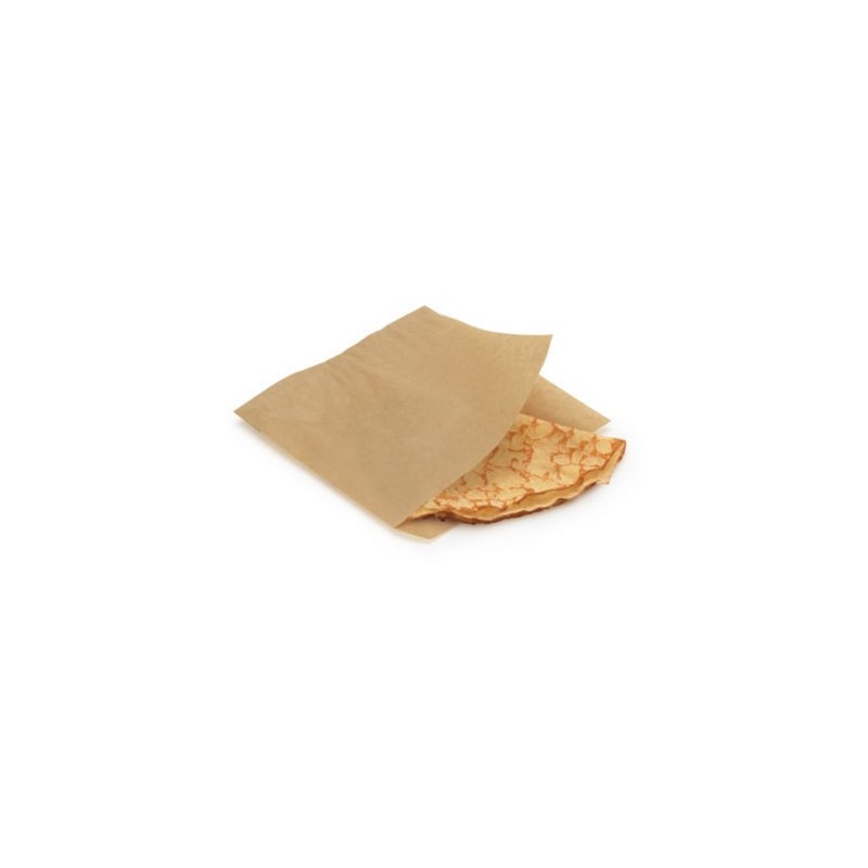 Sachet sandwich en papier ingraissable avec ouverture latérale 14x14cm  - Paquet de 2000