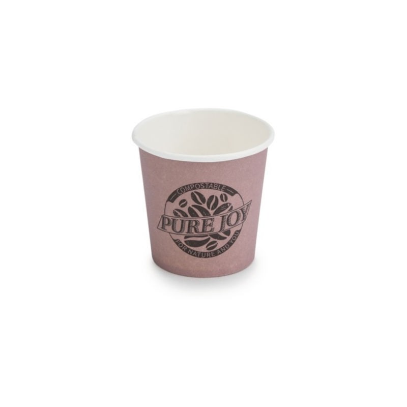 Gobelet carton 100% végétal Pure Joy 10 cl - Paquet de 2000