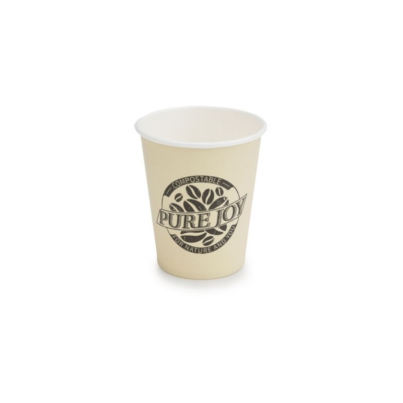 Gobelet carton 100% végétal Pure Joy 20 cl - Paquet de 1000