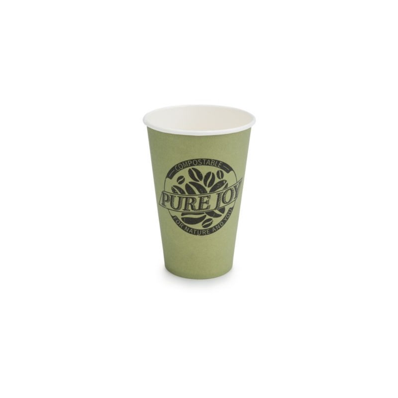 Gobelet carton 100% végétal Pure Joy 30 cl - Paquet de 1000
