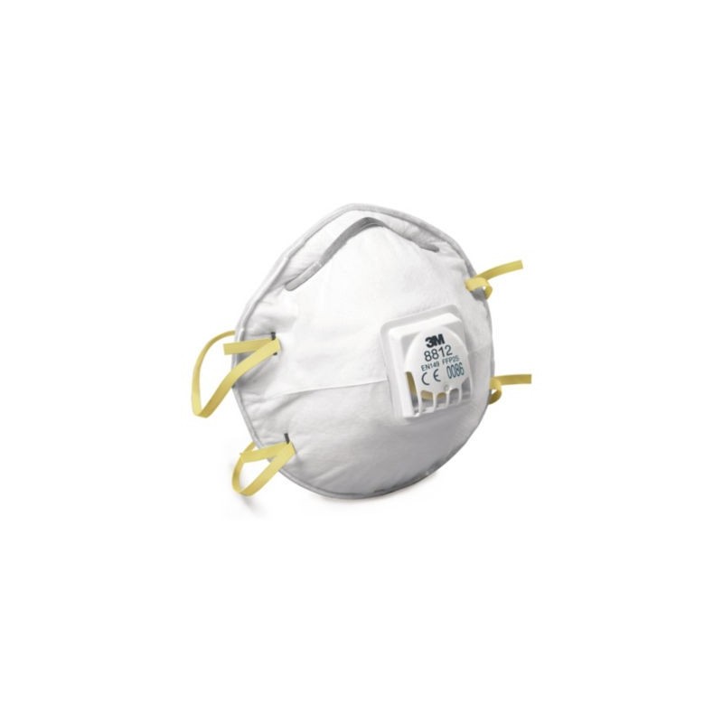 Masque anti poussière 3M coque FFP1 avec soupape - Lot de 10