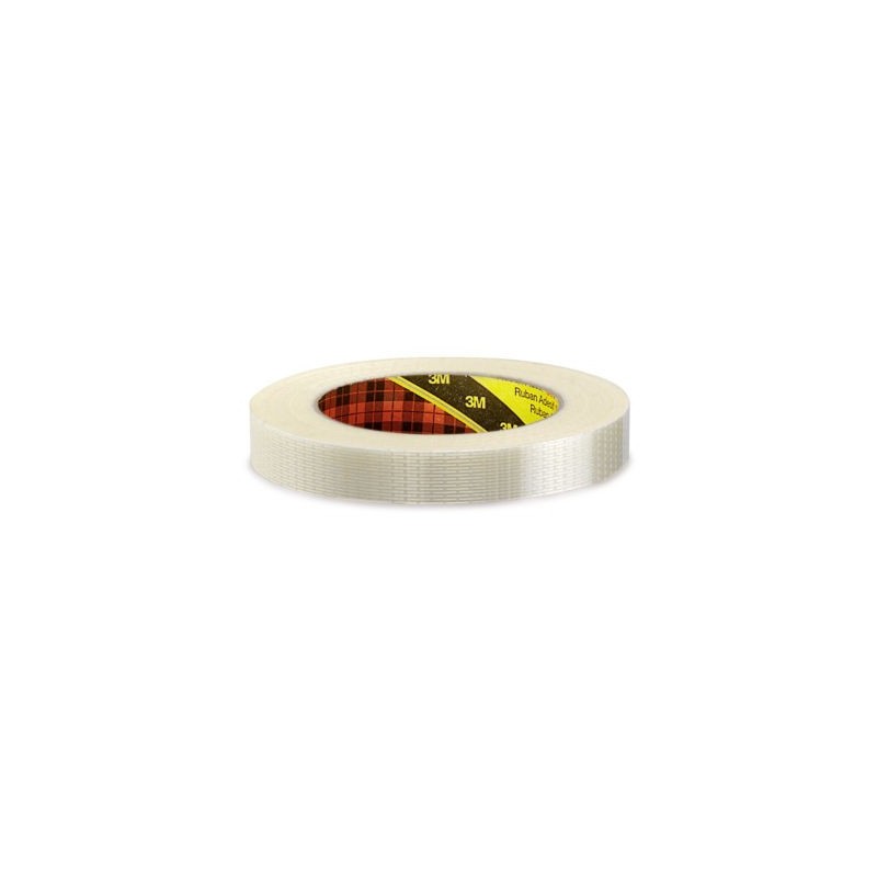 Ruban adhésif armé chaîne et trame 145 microns SCOTCH 3M 19 mm x 50 m - Lot de 48