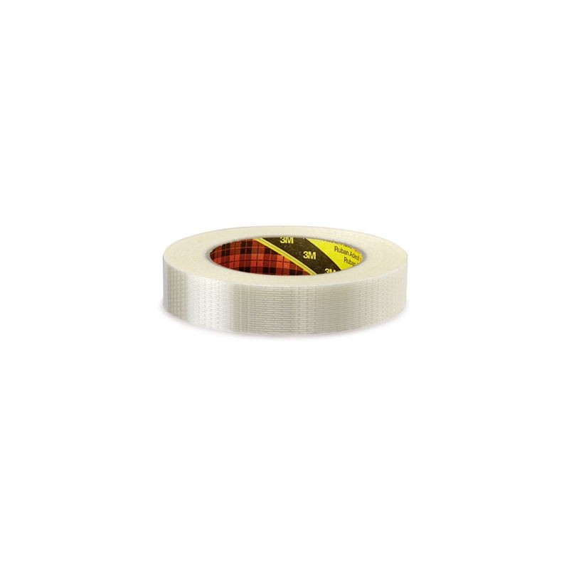 Ruban adhésif armé chaîne et trame 145 microns SCOTCH 3M 25 mm x 50 m - Lot de 36