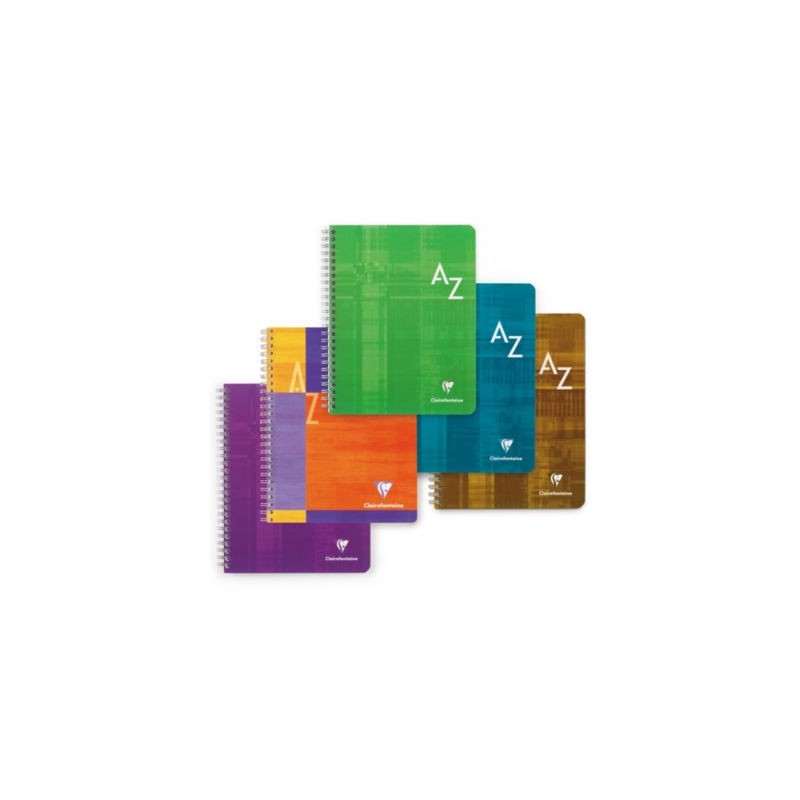Répertoire relié CLAIREFONTAINE 22x17 cm - Lot de 5