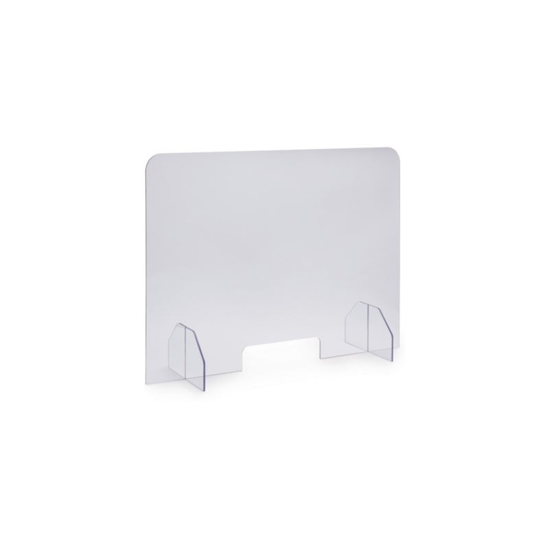 Ecran de protection en plexiglas avec ouverture 900 x 650 mm