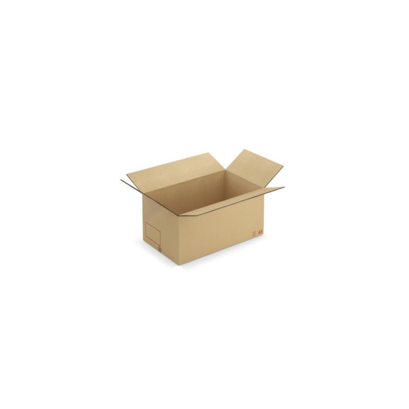 Caisse carton Galia A05 double cannelure avec rabats 100x60x50 cm - Lot de 5