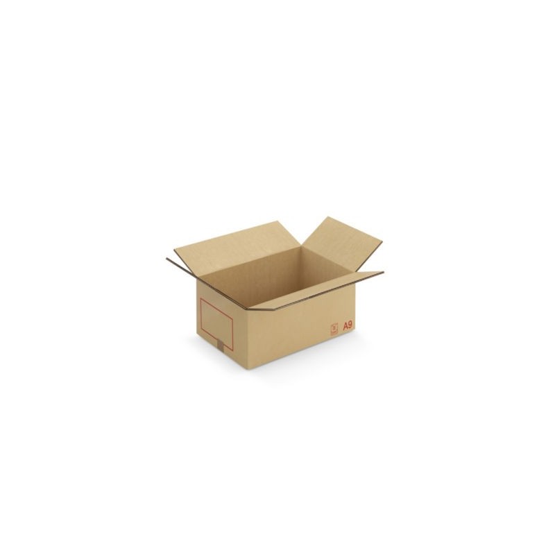 Caisse carton Galia A09 double cannelure avec rabats 60x40x30 cm - Lot de 10