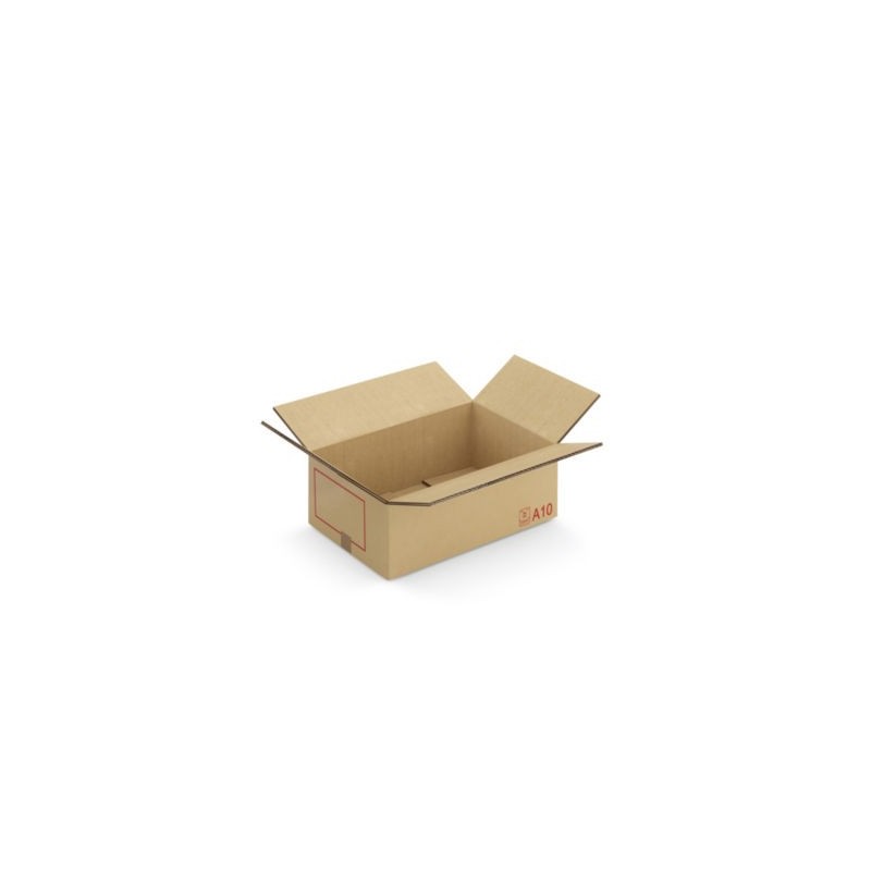 Caisse carton Galia A10 double cannelure avec rabats 60x40x25 cm - Lot de 20