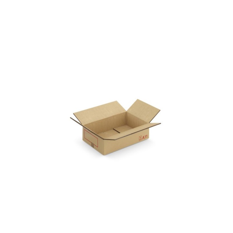 Caisse carton Galia A11 double cannelure avec rabats 60x40x20 cm - Lot de 20