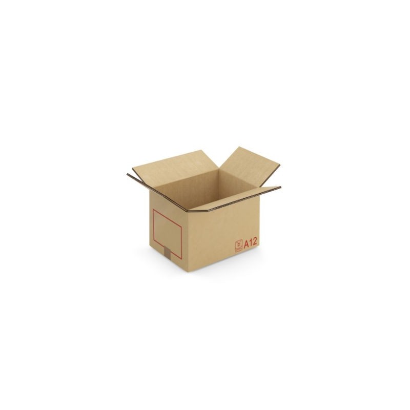 Caisse carton Galia A12 double cannelure avec rabats 40x30x30 cm - Lot de 20