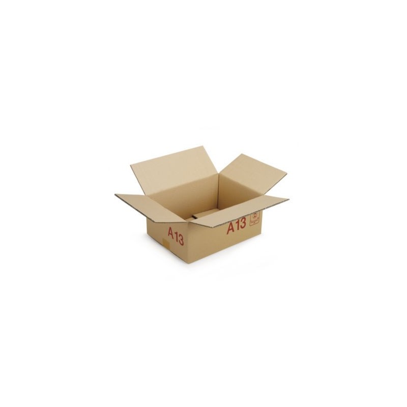 Caisse carton Galia A13 double cannelure avec rabats 40x30x20 cm - Lot de 20
