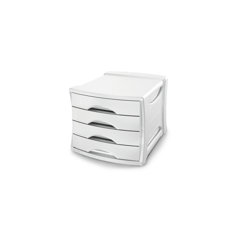 Module de classement 4 tiroirs Colour'Ice ESSELTE blanc