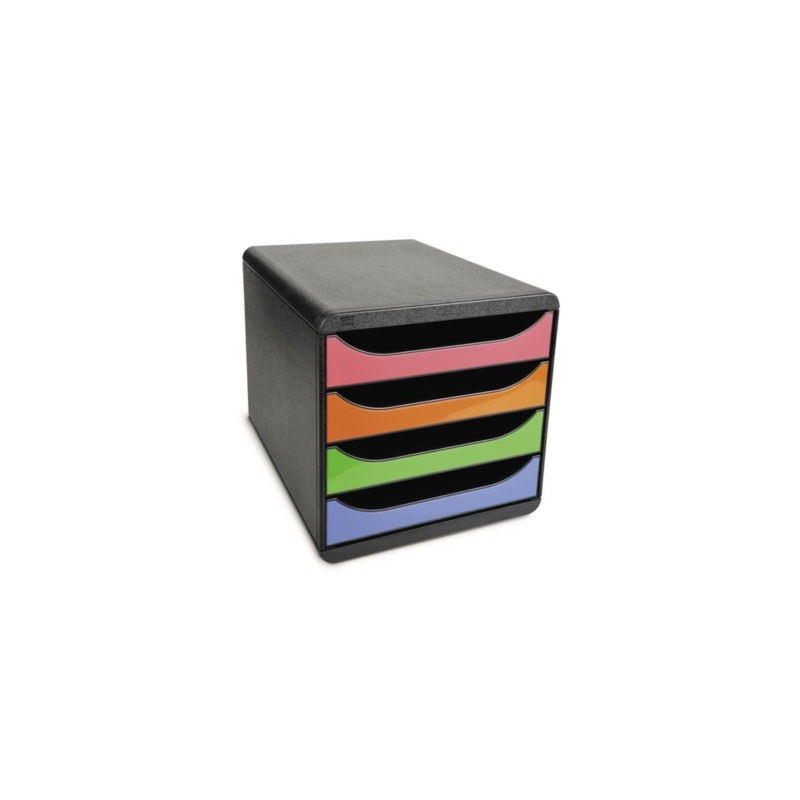 Module de classement 4 tiroirs Big Box EXACOMPTA multicolore