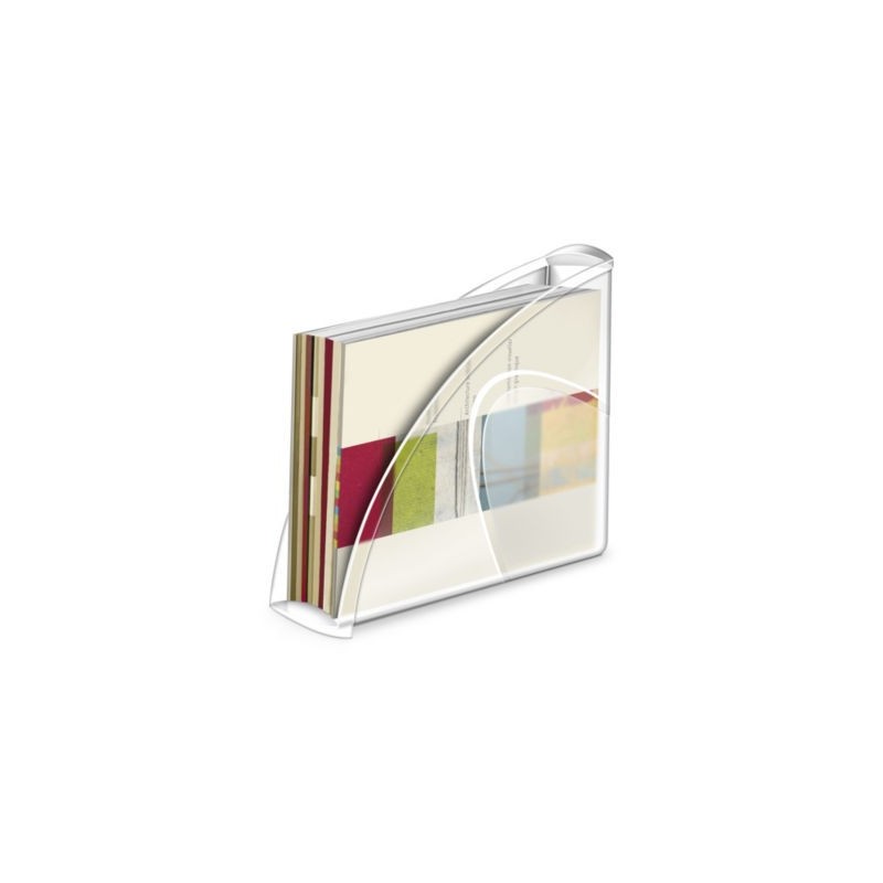 Porte-revues recyclé CEP cristal - Lot de 10
