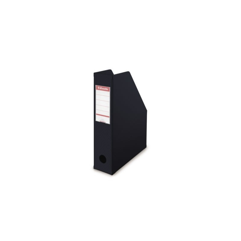 Porte-revues PVC pliable dos 7 cm ESSELTE noir - Lot de 10