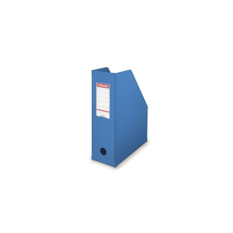 Porte-revues PVC pliable dos 10 cm ESSELTE bleu - Lot de 10