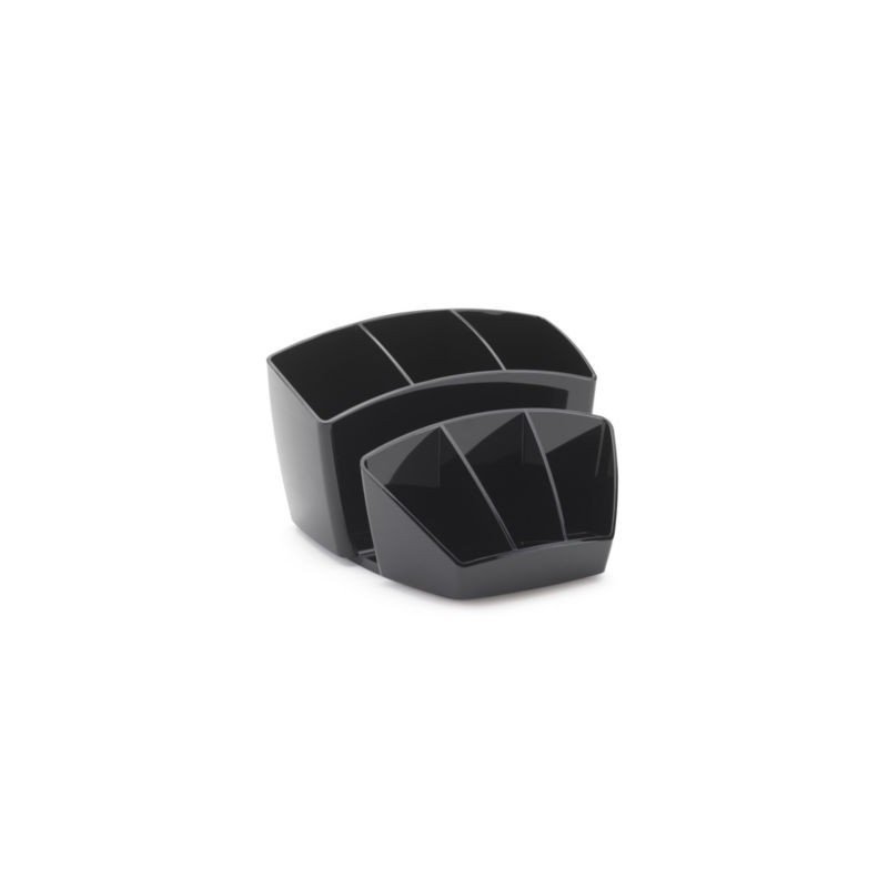 Multipot 8 compartiments CEP noir - Lot de 2