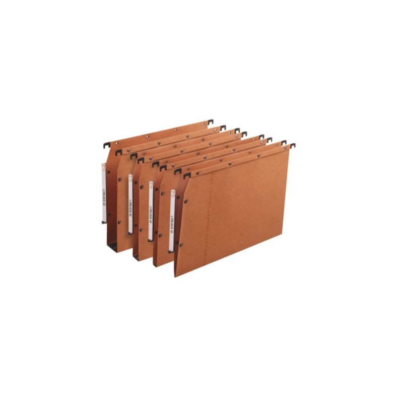 Dossier suspendu kraft orange ELBA fond 15 mm pour tiroir - Lot de 25