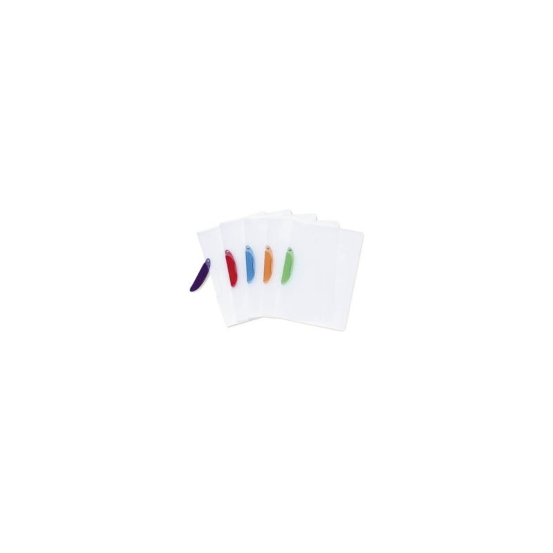 Chemise à clip EXACOMPTA couleurs assorties - Lot de 25