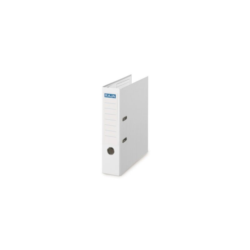 Classeur à levier RAJA dos 8 cm blanc - Lot de 10