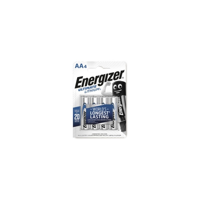 Piles Ultimate Lithium ENERGIZER LR6 AA - Paquet de 4
