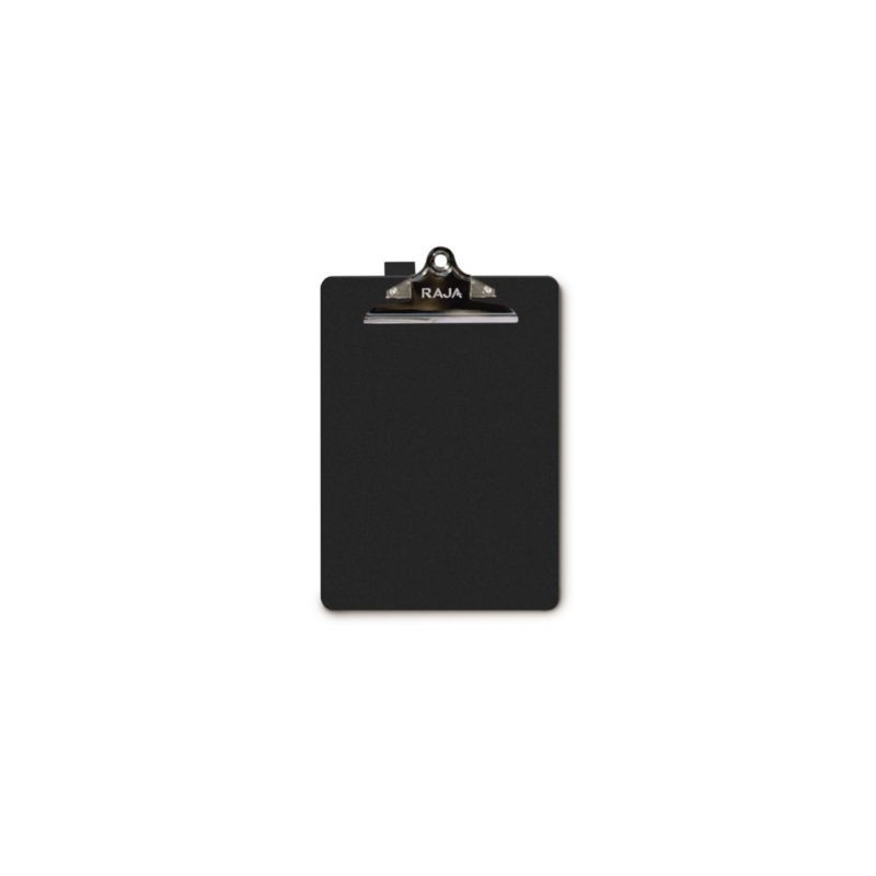 Porte-bloc RAJA sans rabat noir 250 feuilles 21 x 32 cm