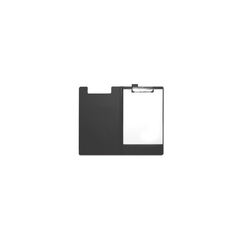 Porte-bloc RAJA avec rabat noir 100 feuilles 21 x 32 cm