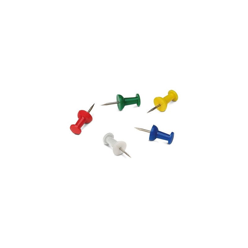 Punaises épingle RAJA 7 mm couleurs assorties - Paquet de 100