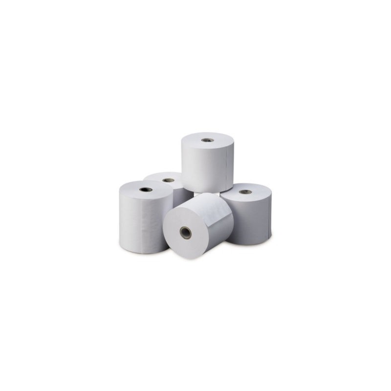 Bobine pour caisse enregistreuse EXACOMPTA diamètre 12 mm - 70 x 76 mm 60 g/m² - Paquet de 10